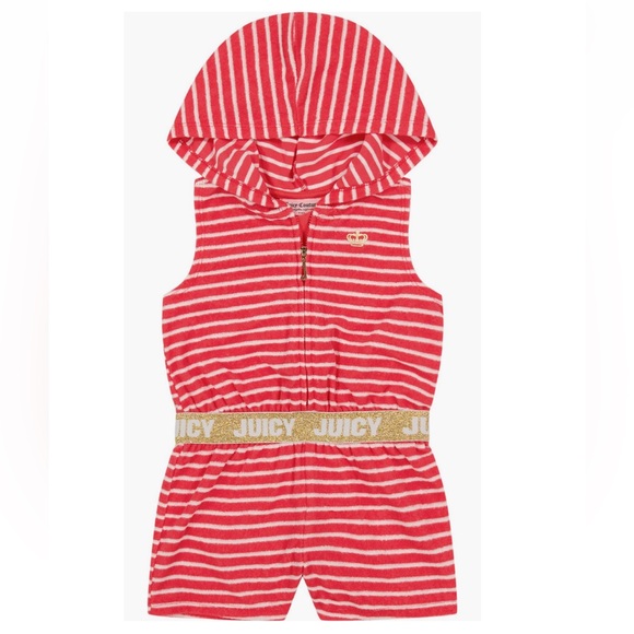 Juicy Couture Other - + JUICY COUTURE + Kids’ Stripe Hooded Romper